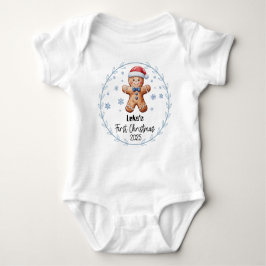 T-shirt - Gepersonaliseerde baby's eerste kerstmis