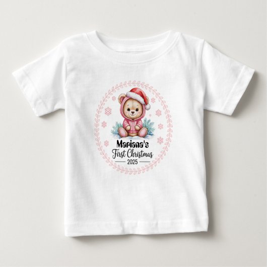 T-shirt gepersonaliseerde Baby's Kerstmis 2025-Mei (Voorkant)