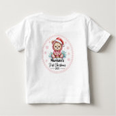 T-shirt gepersonaliseerde Baby's Kerstmis 2025-Mei (Achterkant)