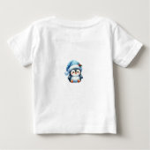 T-shirt gepersonaliseerde Blue Christmas Baby Jers (Achterkant)