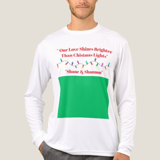 T-shirt-gepersonaliseerde paren kerst Shirt (Voorkant volledig)