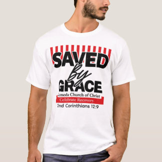 T-shirt 'Gerett door genade' Celebrate Recovery