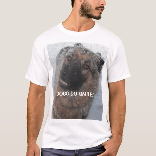 T-Shirt German Shepherd Dogs Do Smile (Voorkant)