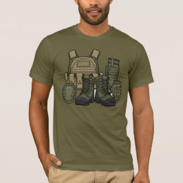 T-Shirt Gevechtslaarzen & Tactische Uitrusting