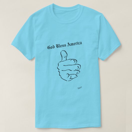 T-shirt : Geweldig om een Amerikaan te zijn (Design voorkant)