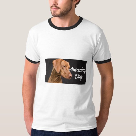 T-shirt geweldige hond (Voorkant)