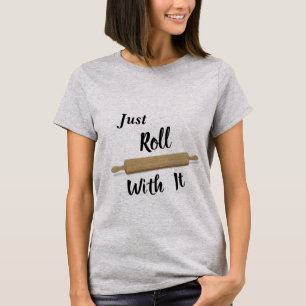 T-Shirt 'Gewoon Mee Rollen'