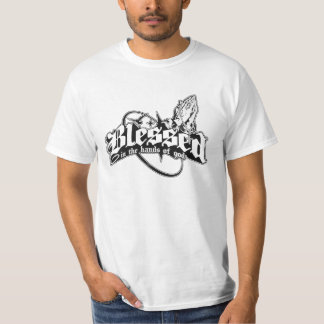 T-shirt 'Gezegend in de handen van God'