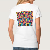 T-shirt gezicht mockup – presentatie van kleding v (Achterkant)