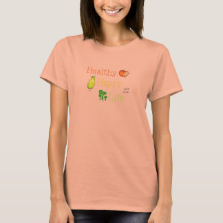 T-shirt gezonde Happy Life logo