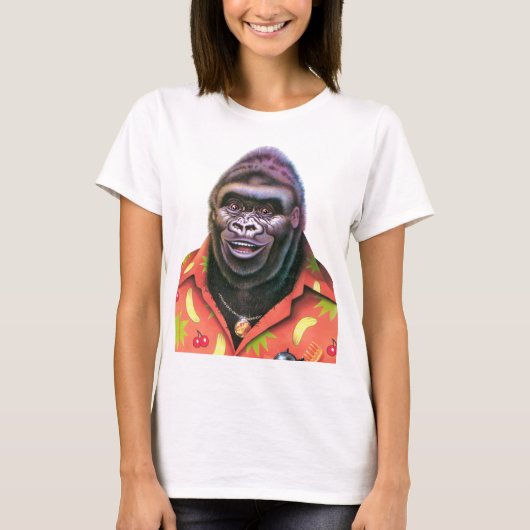 T shirt Giant Vain Gorilla ontwerp. (Voorkant)