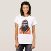 T shirt Giant Vain Gorilla ontwerp. (Voorkant volledig)