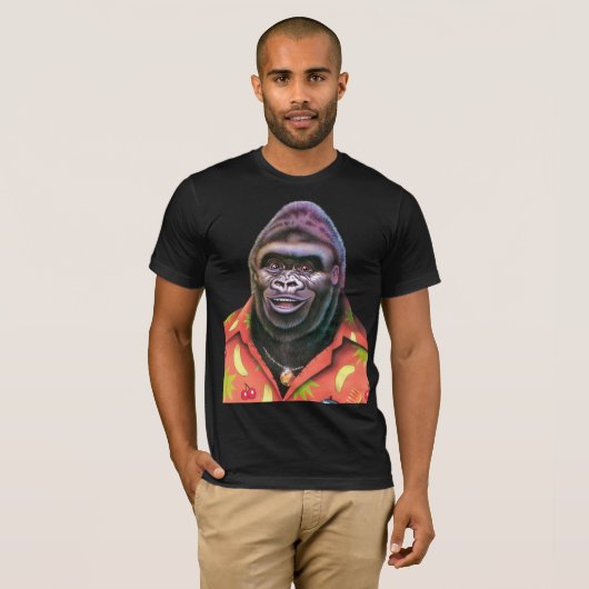 T shirt Giant Vain Gorilla ontwerp. (Voorkant volledig)