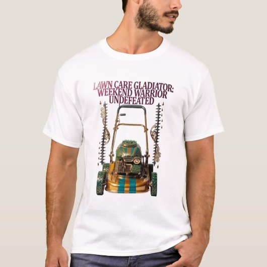 T Shirt Gladiator voor het Onderhoud van het Gazon (Voorkant)