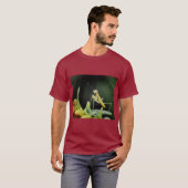 T-shirt - Glas-in-lood bidsprinkhaan (Voorkant volledig)