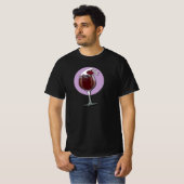T-Shirt glas voor wijn (Voorkant volledig)
