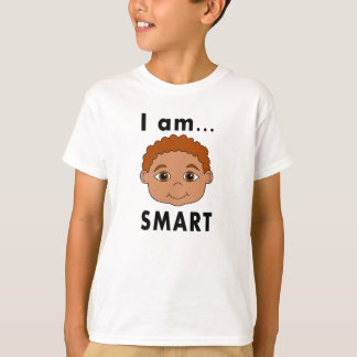 T-shirt glimlachende jongen ik ben SMART
