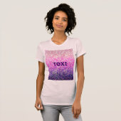 T-Shirt Glitter Grafische Achtergrond (Voorkant volledig)