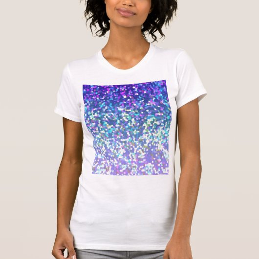 T-Shirt Glitter Grafische Achtergrond (Voorkant)
