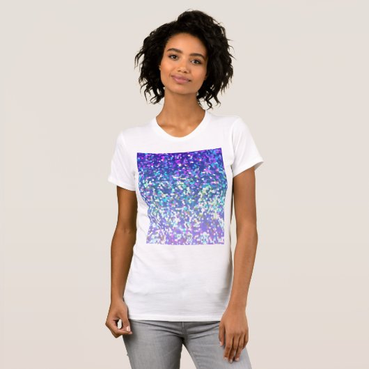 T-Shirt Glitter Grafische Achtergrond (Voorkant volledig)