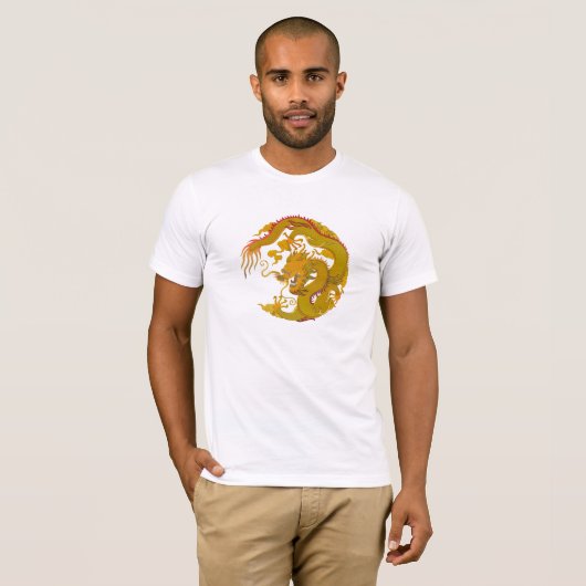 T-shirt Golden Dragon (008) (Voorkant volledig)