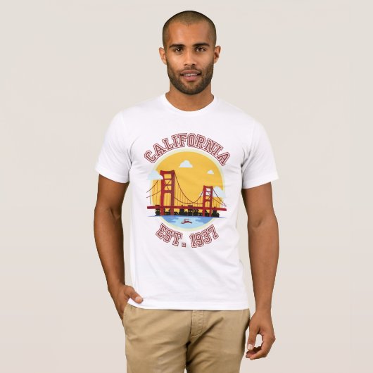 T-shirt Golden State Vibes (Voorkant volledig)
