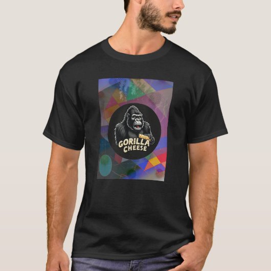T-shirt gorilla Cheese Abstract 1 (Voorkant)