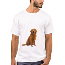 T-shirt 'Gouden Retriever Kampeeravontuur'