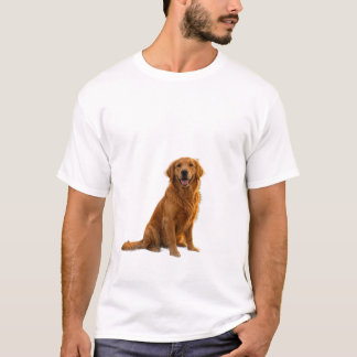 T-shirt 'Gouden Retriever Kampeeravontuur'