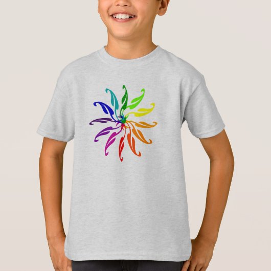 T-shirt - Grafisch kleurenwiel (Voorkant)