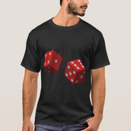 T-shirt grafisch ontwerp met de dice-foto
