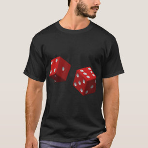 T-shirt grafisch ontwerp met de dice-foto