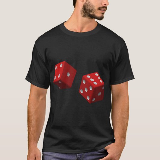 T-shirt grafisch ontwerp met de dice-foto (Voorkant)