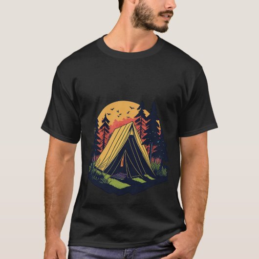 T-shirt grafisch ontwerp, vlak ontwerp eentent (Voorkant)
