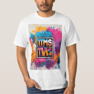 T-shirt grafisch voor een color run event. Op een 
