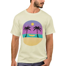 T Shirt grafische logo illustratie Hawaiian Sunset