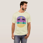 T Shirt grafische logo illustratie Hawaiian Sunset (Voorkant volledig)