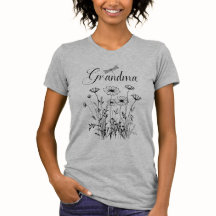 T-shirt - Grandma Wildflower Dragonfly