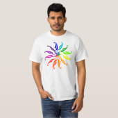 T-shirt - Graphic Color Wheel (licht shirt) (Voorkant volledig)