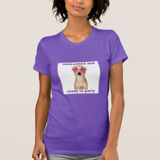T-shirt Graphic Dog Print - Ontketend en Klaar