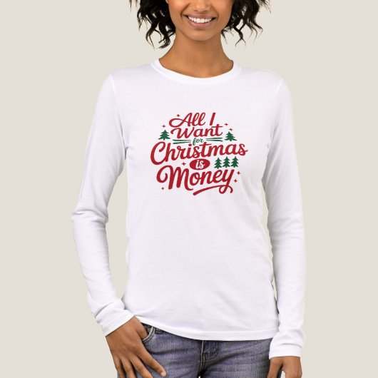 T-shirt-grappig kerstcitaat Tri-Blend shirt (Voorkant volledig)