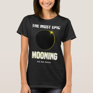 T-shirt Grappige Zonne-eclips Mooning 04 08