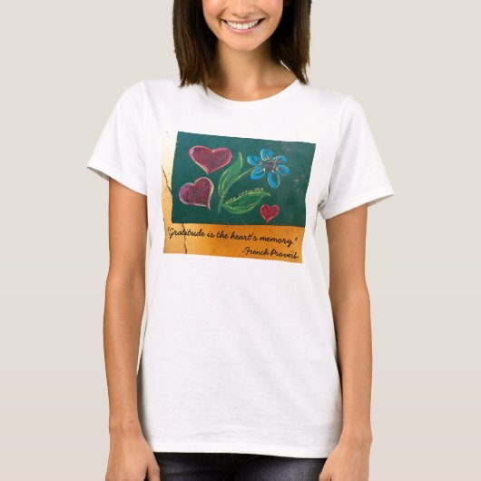 T-Shirt/Gratitude vrouw T-shirt (Voorkant)