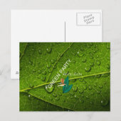 T-SHIRT Green Party Briefkaart (Voorkant / Achterkant)