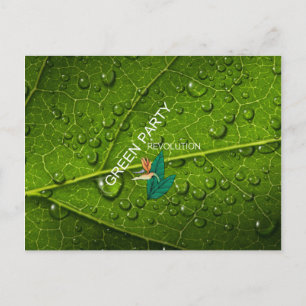 T-SHIRT Green Party Briefkaart