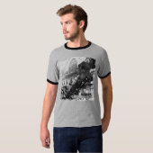 T-shirt grijze trein Wreck Ringer (Voorkant volledig)