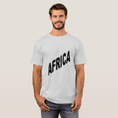 T-shirt gris homme AFRIKA (Voorkant volledig)
