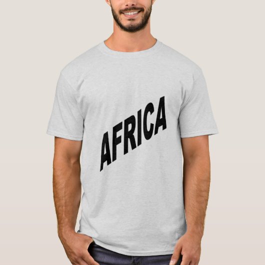 T-shirt gris homme AFRIKA (Voorkant)