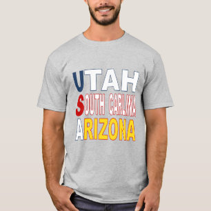 T-shirt gris pour homme DESIGN USA