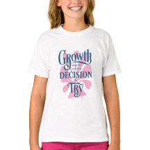 T-shirt groei begint met een beslissing om te prob